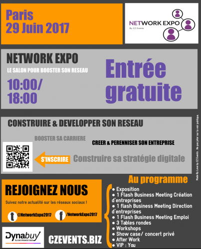 Netwokr expo, salon, CZ Events, networking, réseautage, Paris, expo, Business, entreprises, pro, B to B